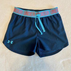 Under Armour Girls Shorts Size M Teal